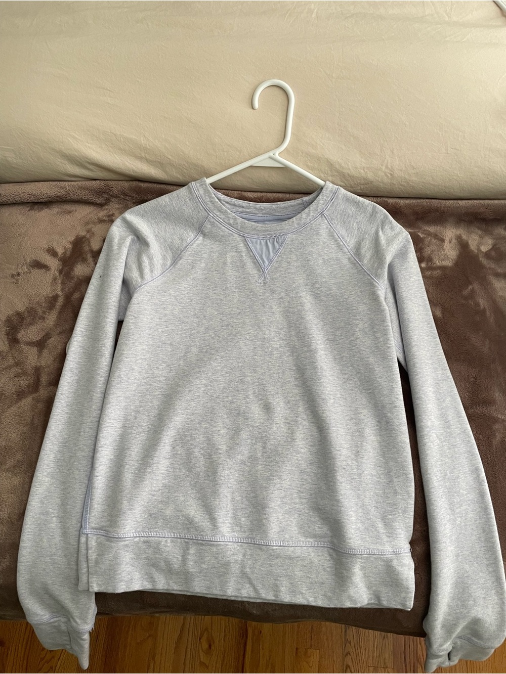 lululemon athletica Light Gray Crewneck Sweatshirt